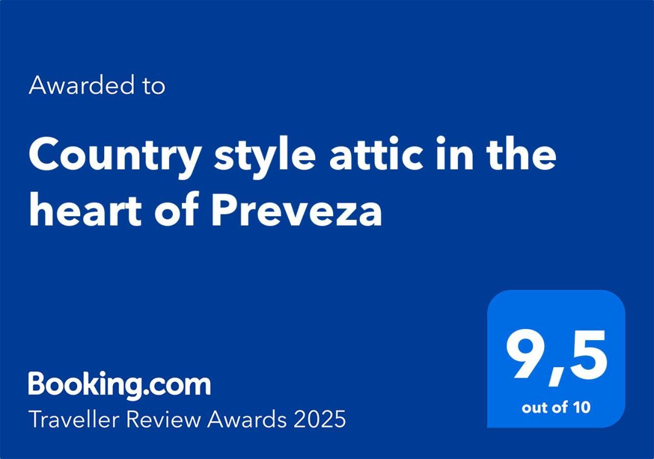 Country Style Attic In The Heart Of Preveza Lejlighed Eksteriør billede